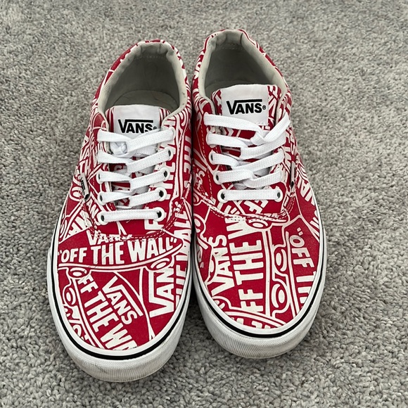 Vans Other - Red Vans off the wall Mens size 8, convert to woman’s 9.5